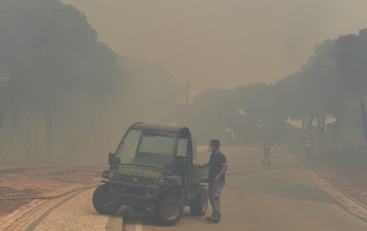 Wildfires Spread Through Quinta do Lago in Portugal