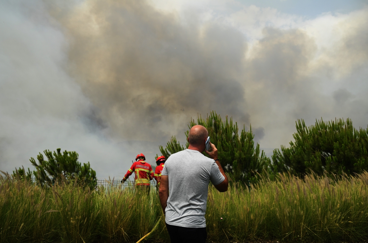 Wildfires Spread Through Quinta do Lago in Portugal