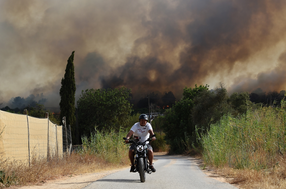 Wildfires Spread Through Quinta do Lago in Portugal
