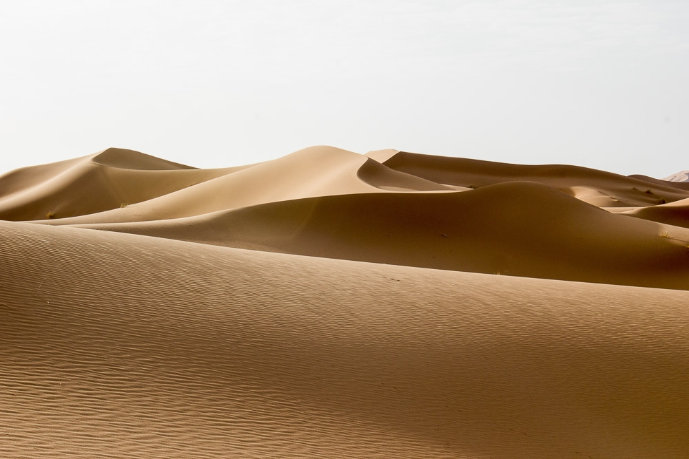 Soft dunes in Merzouga