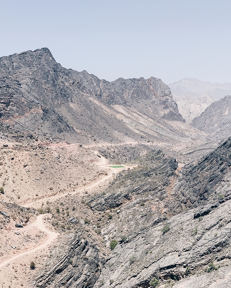 A football pitch right in the middle of mountains