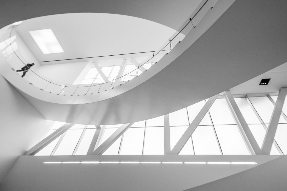White stairs