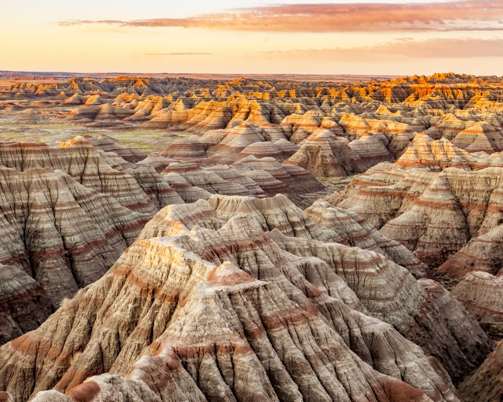 Sunrise at Badlands National Park