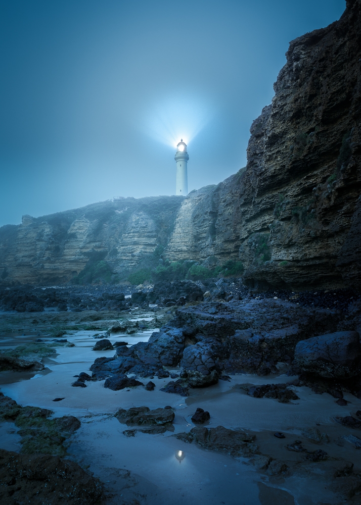 Split Point Lighthouse in Fog