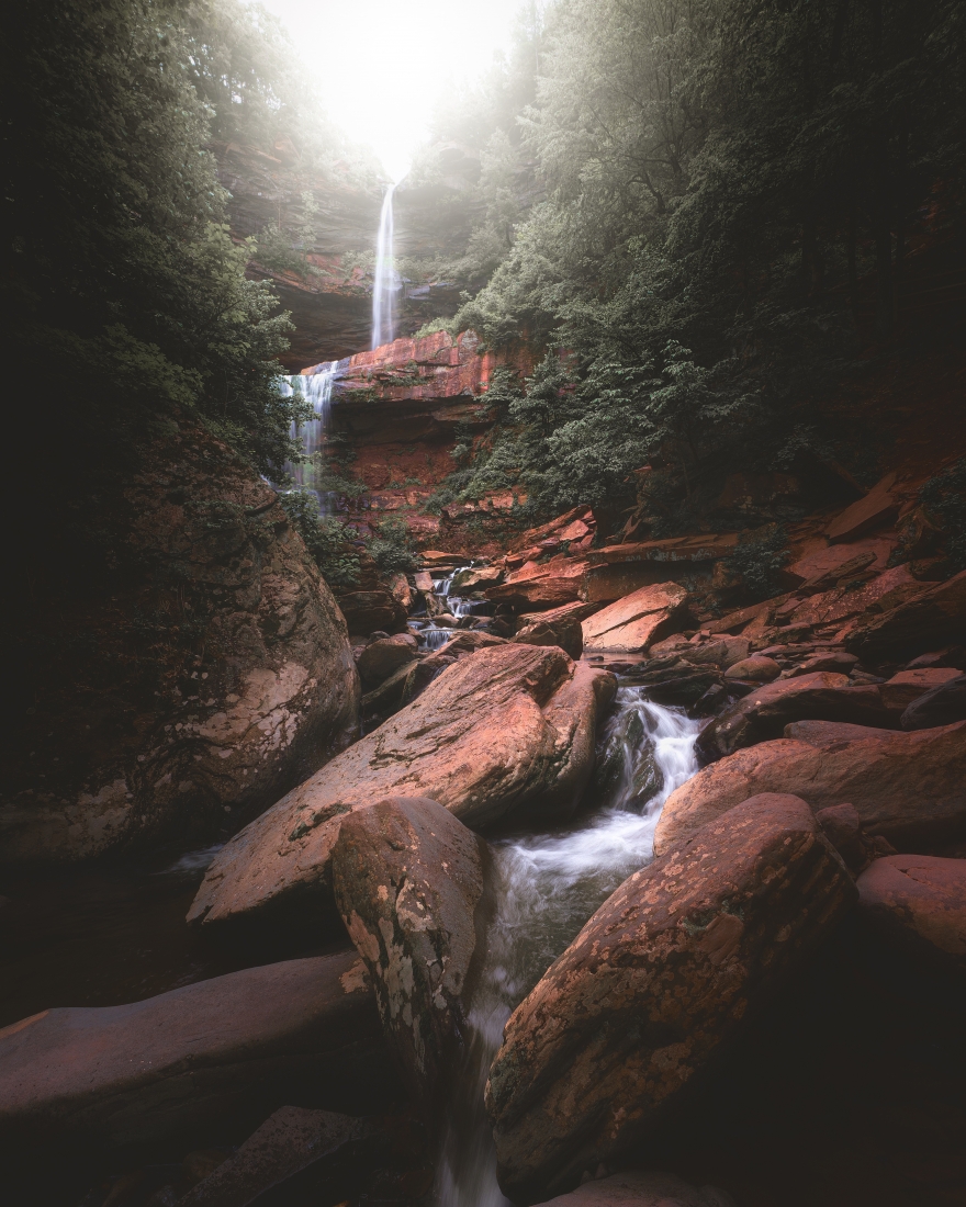 Salmon river falls,  American summer