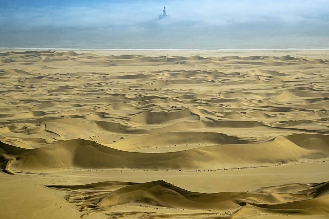 The Namib desert from the sky