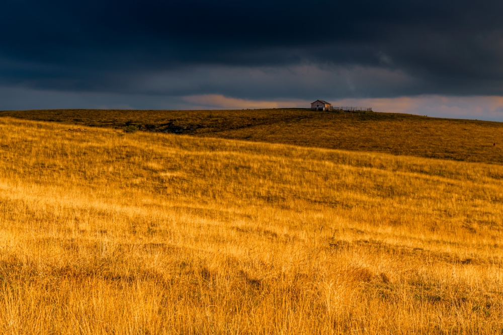 The storm and the golden hour.