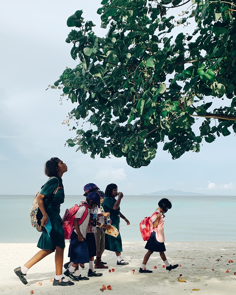 My way to school is your hotel resort