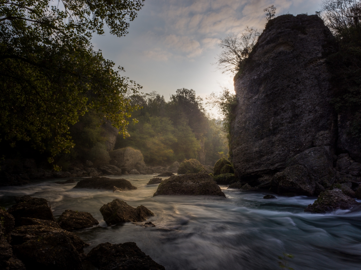 Sunrise over the river