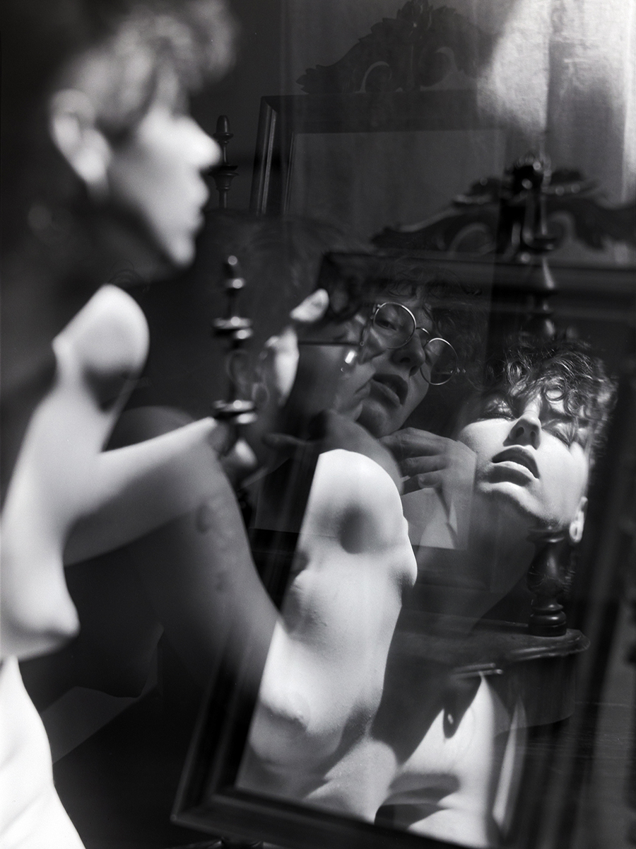 In the mirror