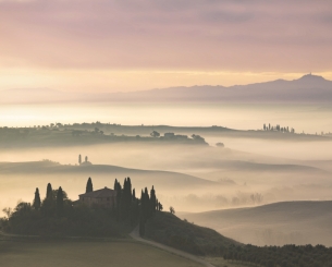 Sunrise in Val d'Orcia