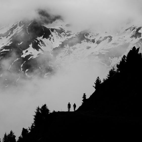 Dans le calme de la montagne