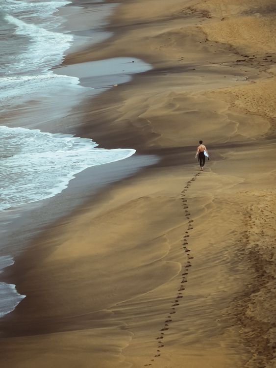 A Lone Surfer